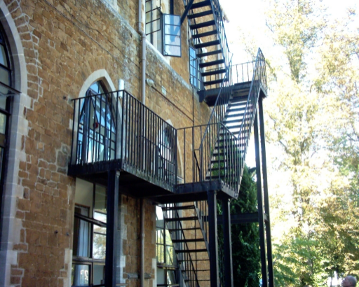 Fire Escape At Bloxham School By Tp Steelwork Ltd 12 Medium