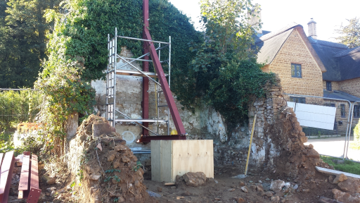 Steel Retainer Wall Support Great Tew Tp Steelwork 1 Medium