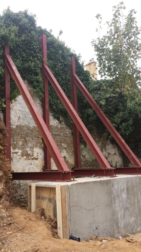 Steel Retainer Wall Support Great Tew Tp Steelwork 6 Medium
