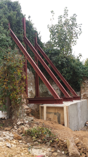 Steel Retainer Wall Support Great Tew Tp Steelwork 7 Medium